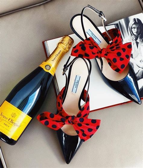 prada large bow slingback pumps